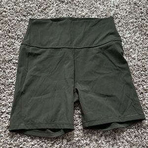 CRZ YOGA Dark Green Bike Shorts
